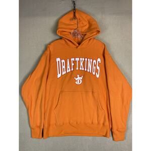Just Don x Draftkings Hoodie Mens Orange Small Pullover Sweater Adult‎